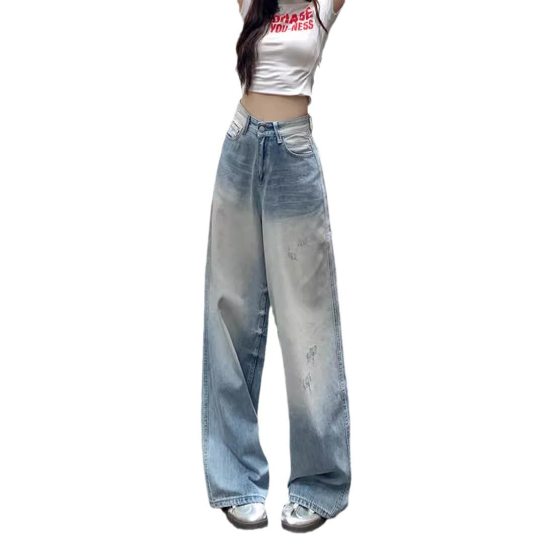 American Retro Wide Leg Jeans Loose