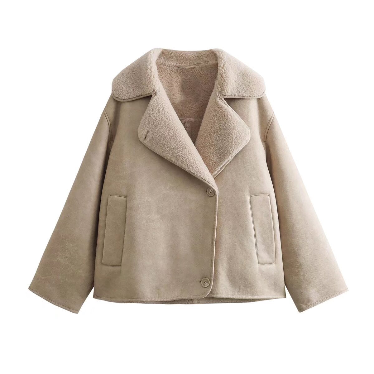 Women's Fur Single-breasted Coat