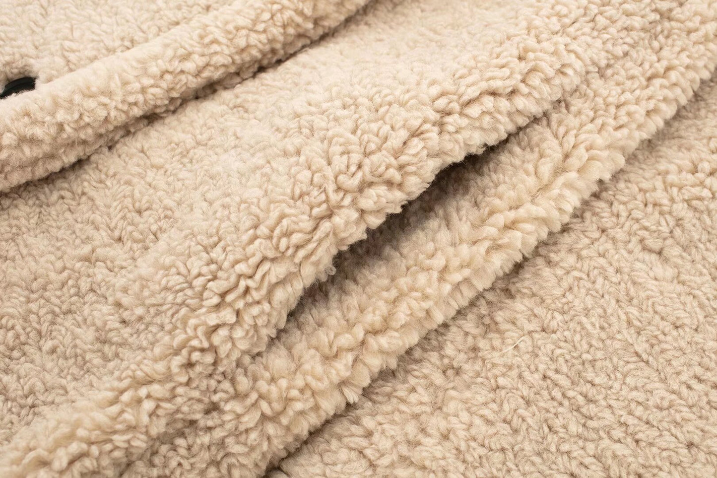 Damen Lamm-Pullover-Mantel