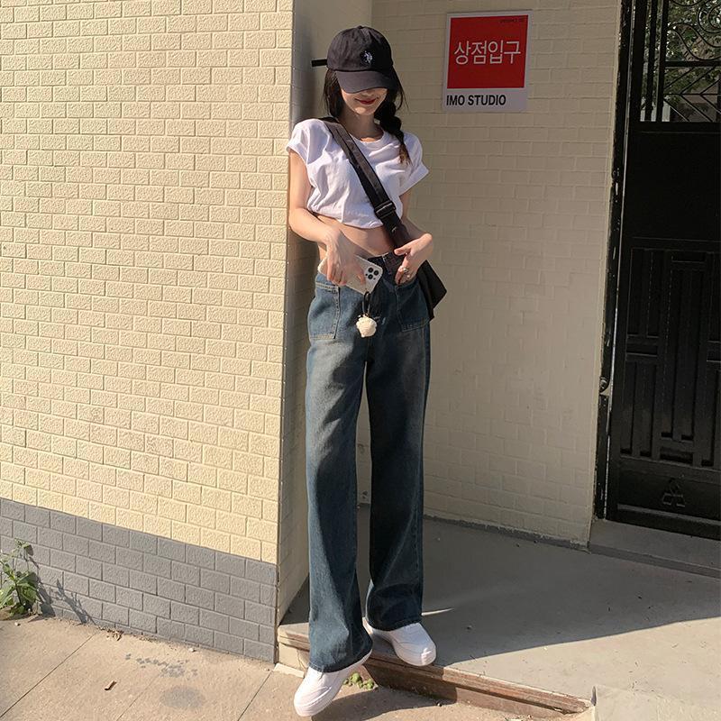 Damen American-style Retro High Waist Jeans