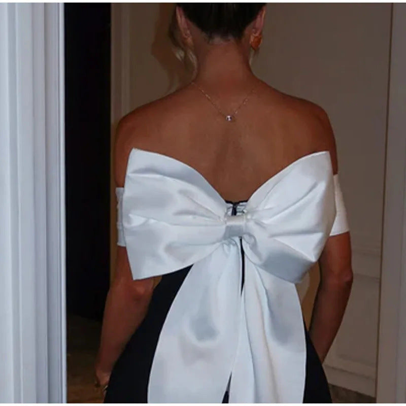 Women's Black And White Dress