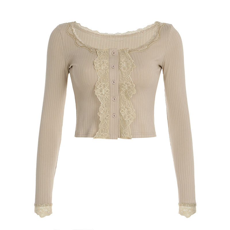 New Slim Fit Long-sleeved Top For Women
