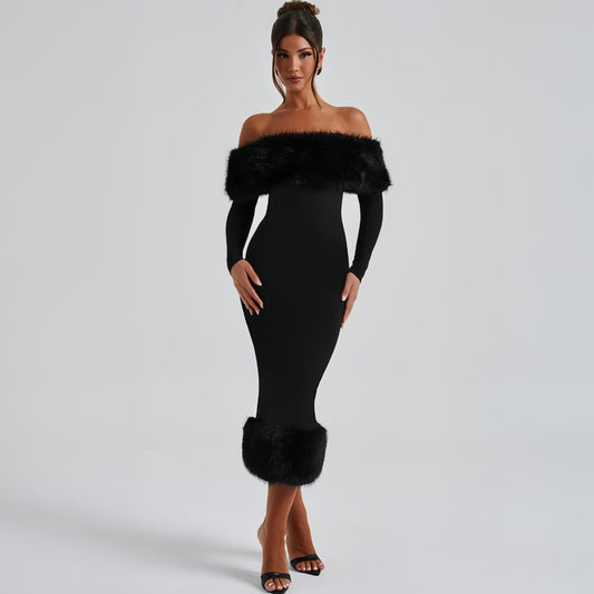 Long Sleeve Elegant Slim Fit Dress
