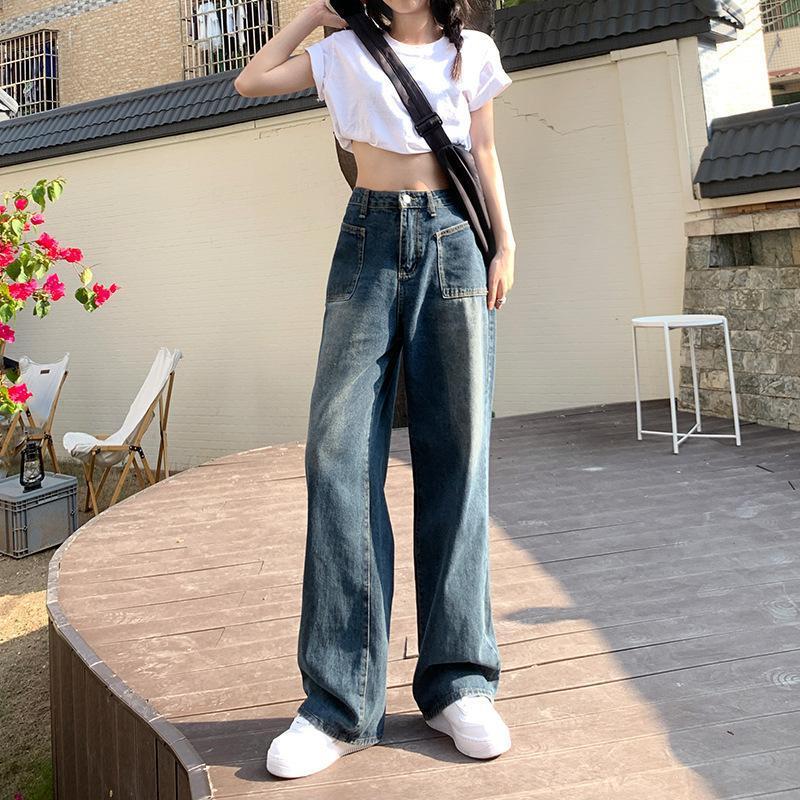 Damen American-style Retro High Waist Jeans