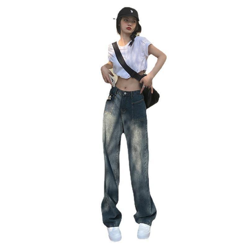 Damen American-style Retro High Waist Jeans