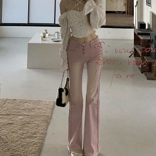 Damen High Waist Jeans