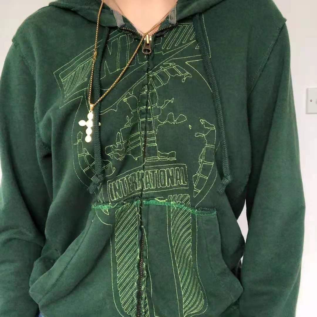 Damen Street Fashion Hooded Y2K