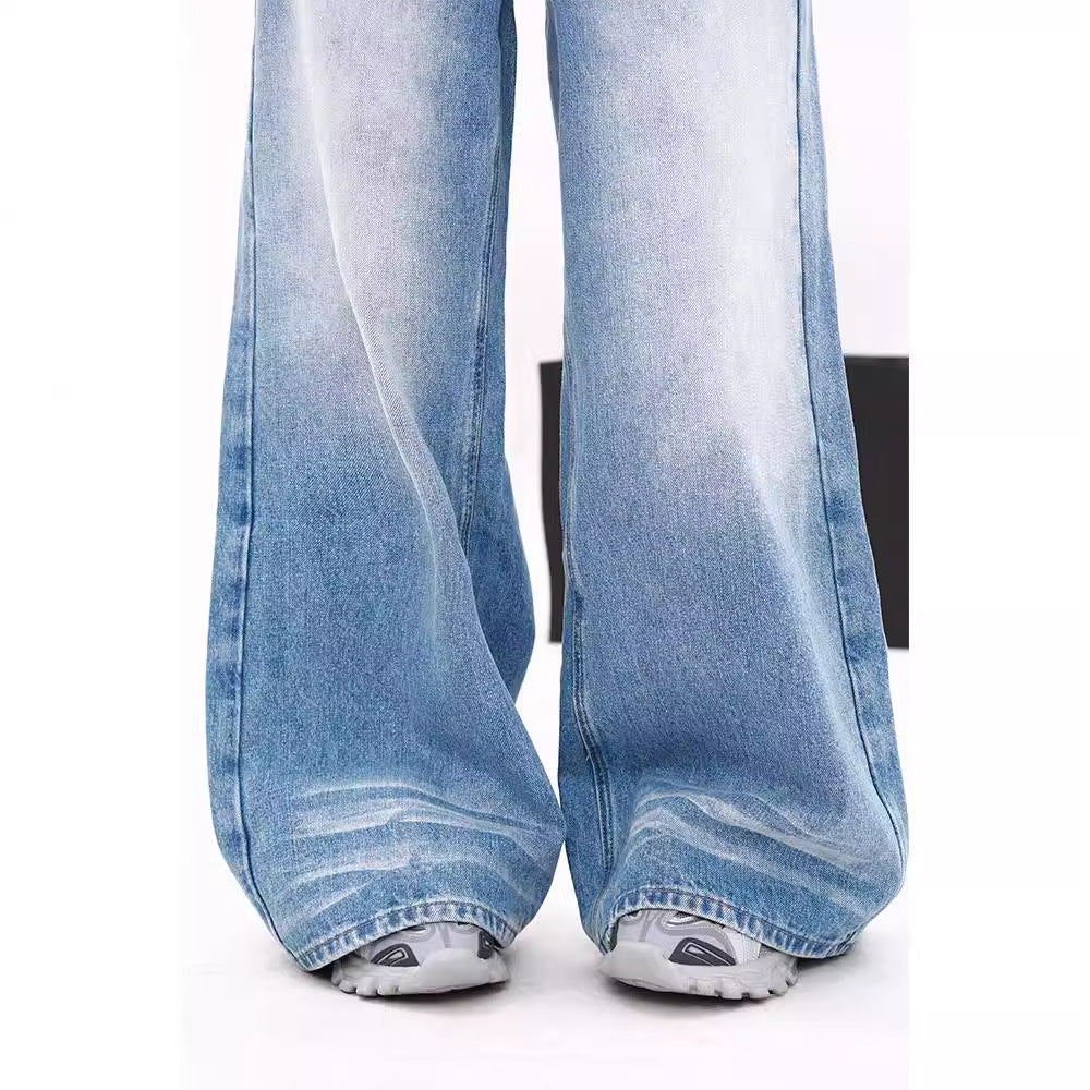 High Waist Straight Jeans