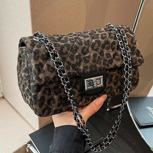 Leopard Small Square Bag