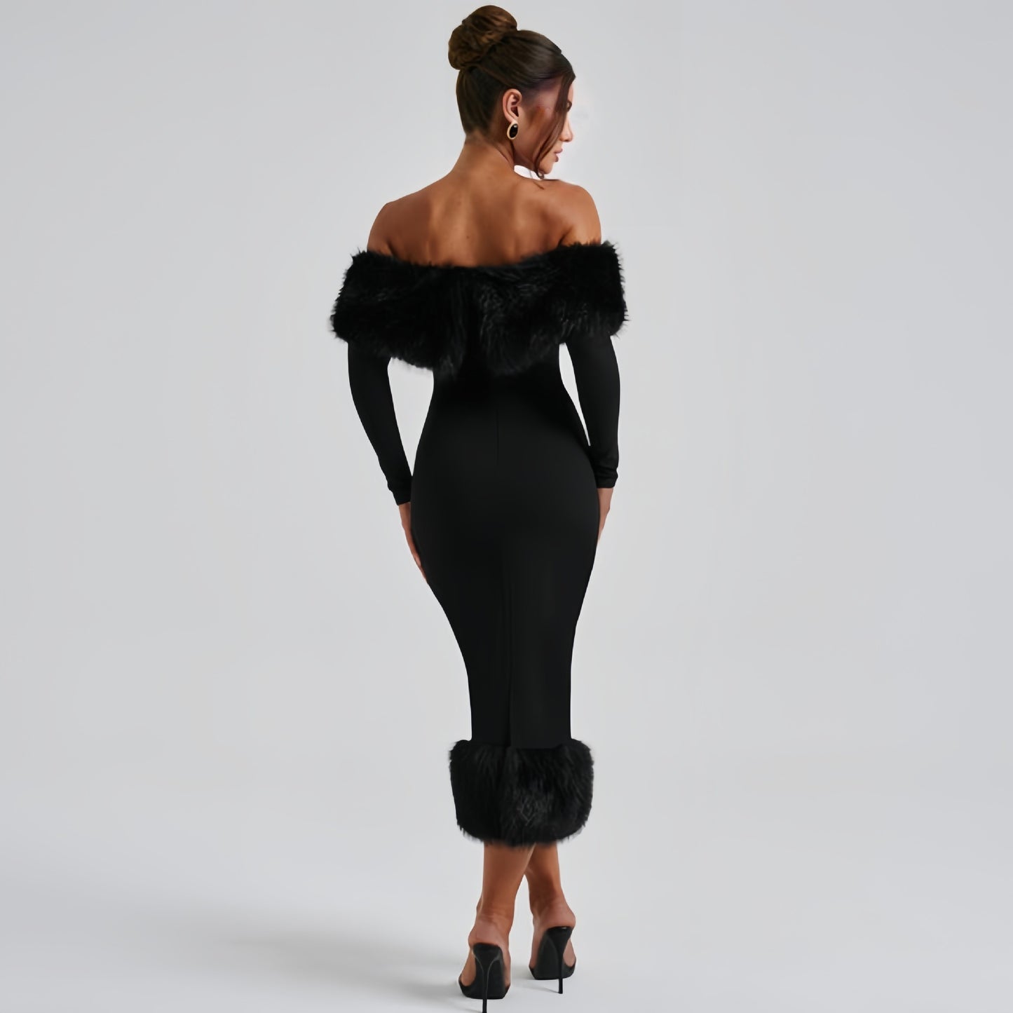 Long Sleeve Elegant Slim Fit Dress