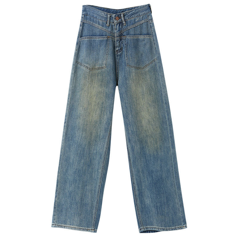 Damen Loose Retro blue Jeans