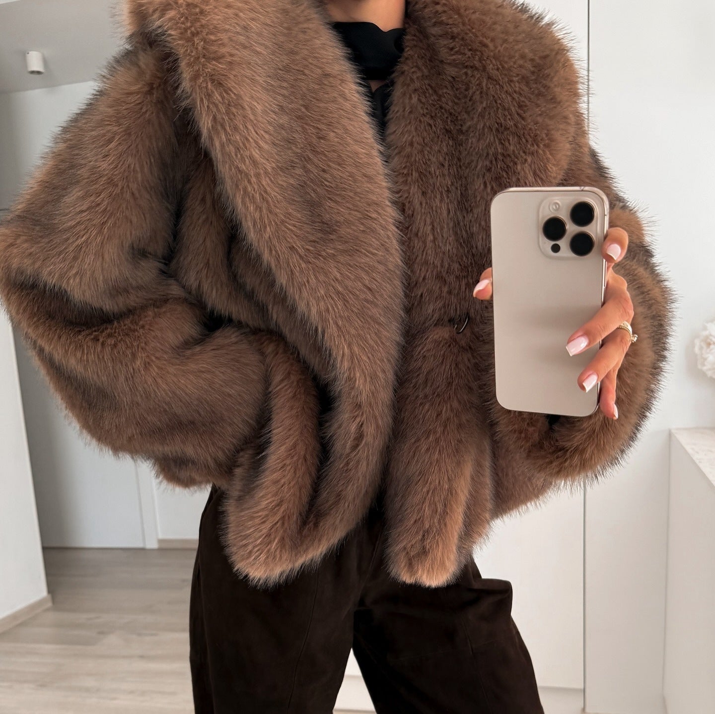 Coat Fur Women's Clothing