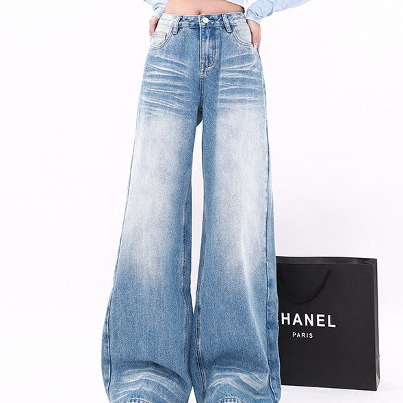 High Waist Straight Jeans