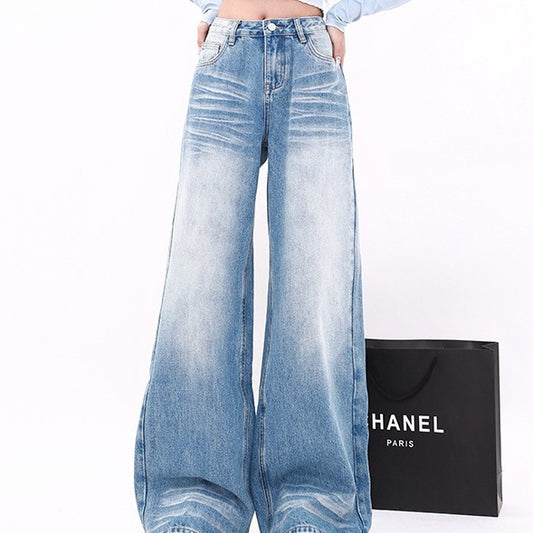 High Waist Straight Jeans