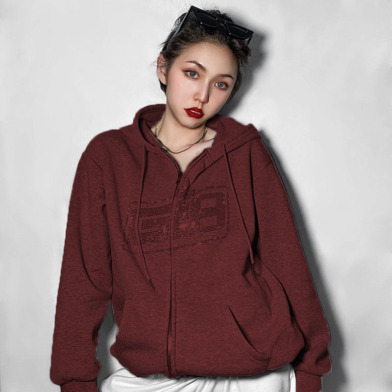 Damen Zip Hoodie