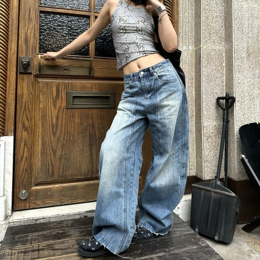 High Waist Slimming Casual Straight Jeans
