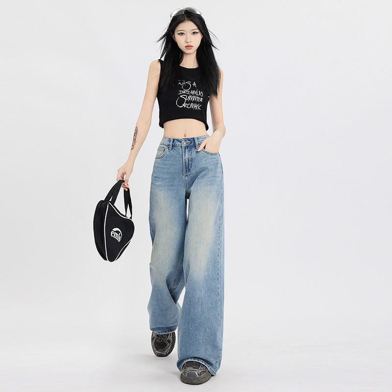 Straight Loose Wide Leg Jeans
