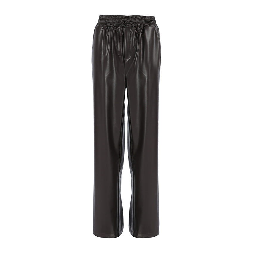 Casual Leather Trousers