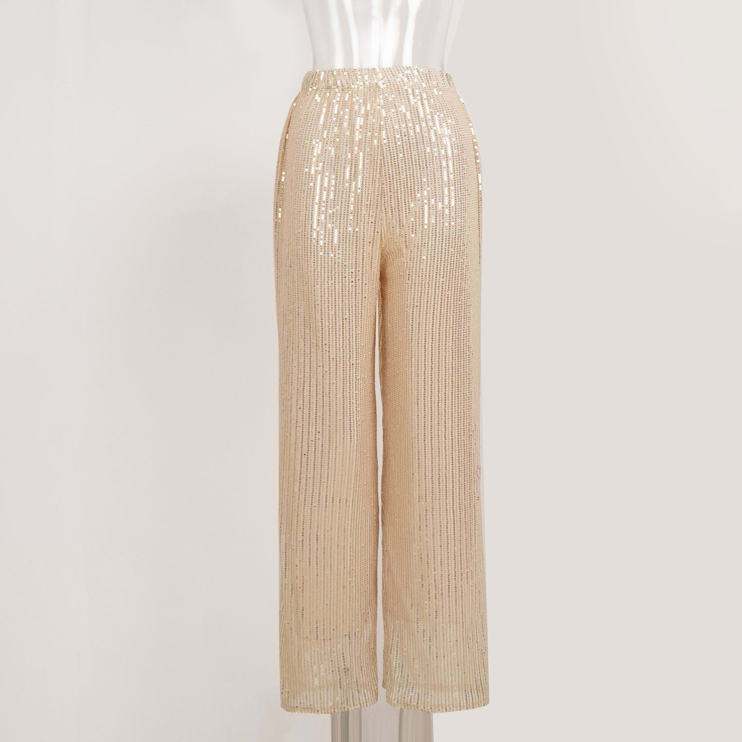 Sequins Straight Pants Women