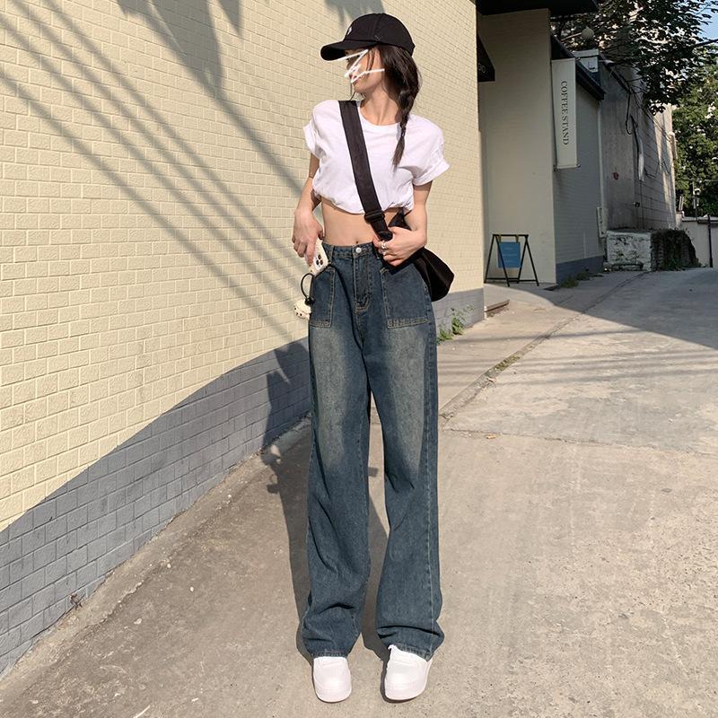 Damen American-style Retro High Waist Jeans