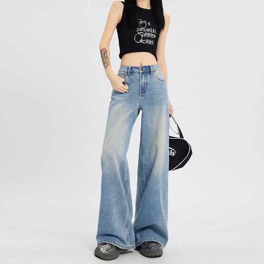 Straight Loose Wide Leg Jeans