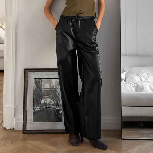 Casual Leather Trousers