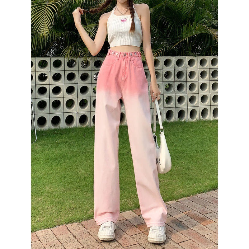 Damen Retro Cargo Jeans