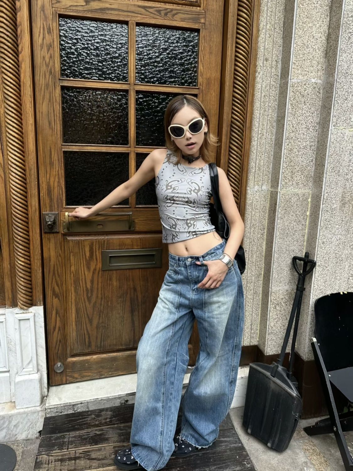 High Waist Slimming Casual Straight Jeans