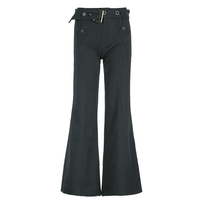 Vintage Belt Design Pants