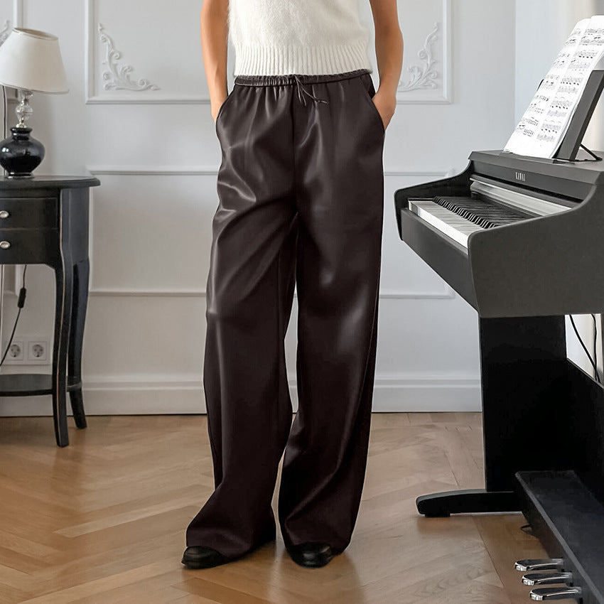 Casual Leather Trousers