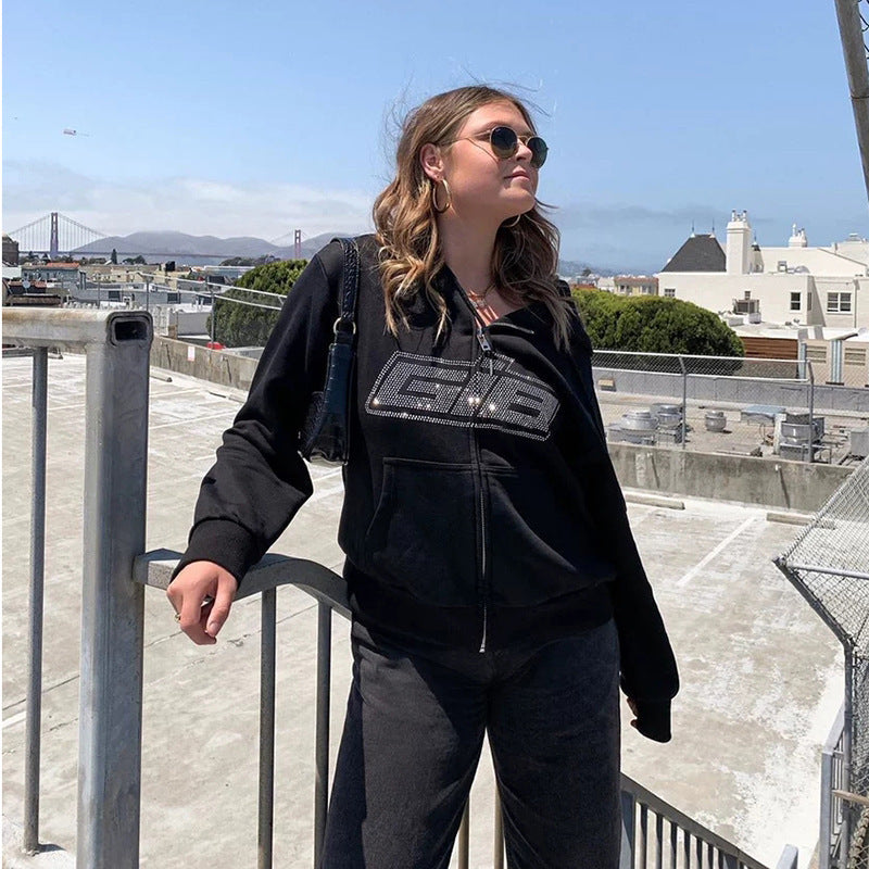 Damen Zip Hoodie