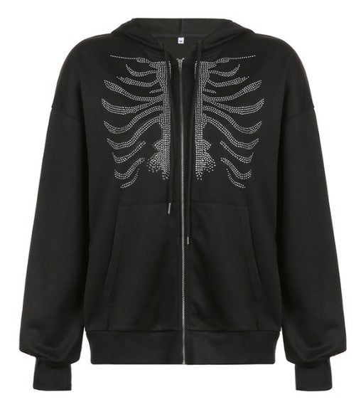 Dammen Hoodie Lose Zipper