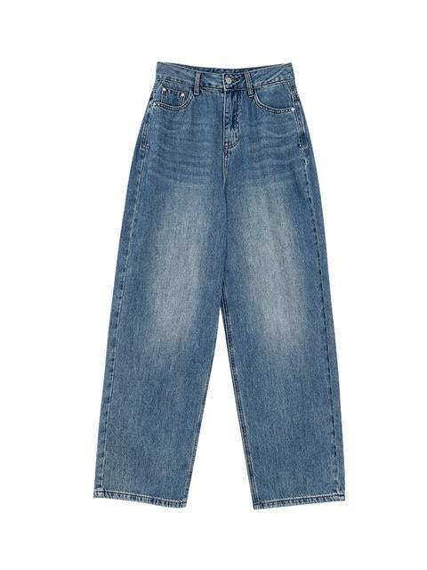 Damen Retro blue Baggy Jeans