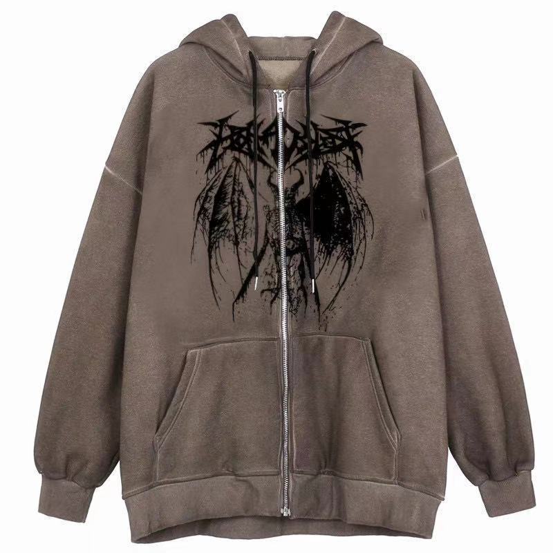 Dammen Hoodie Lose Zipper