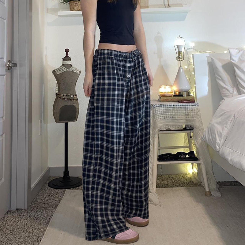 Casual Baggy Straight Trousers
