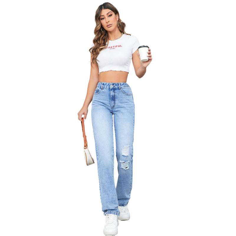Damen light blue Jeans