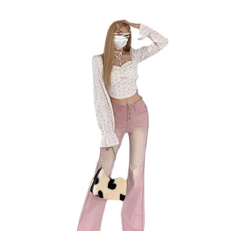 Damen High Waist Jeans