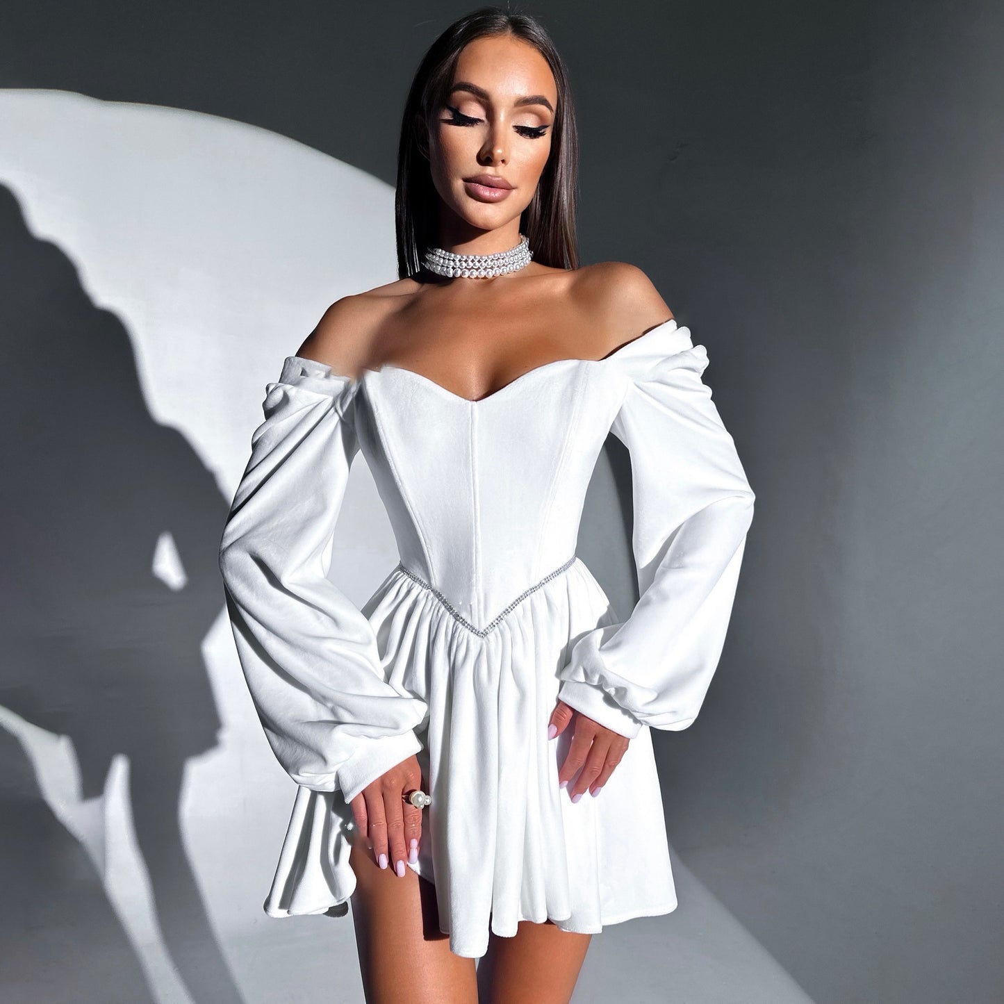 Women's Sexy Party Dress Velvet Princess Dress