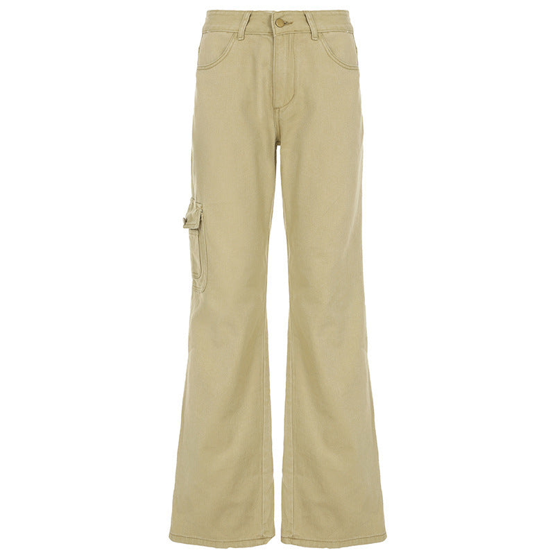 American Retro Casual Straight-leg Jeans