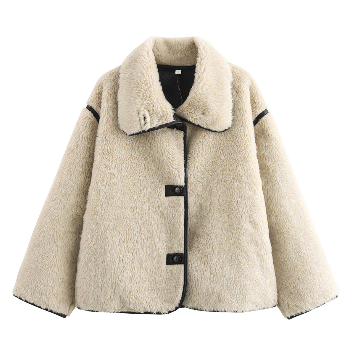 Long Sleeve Plush Coat