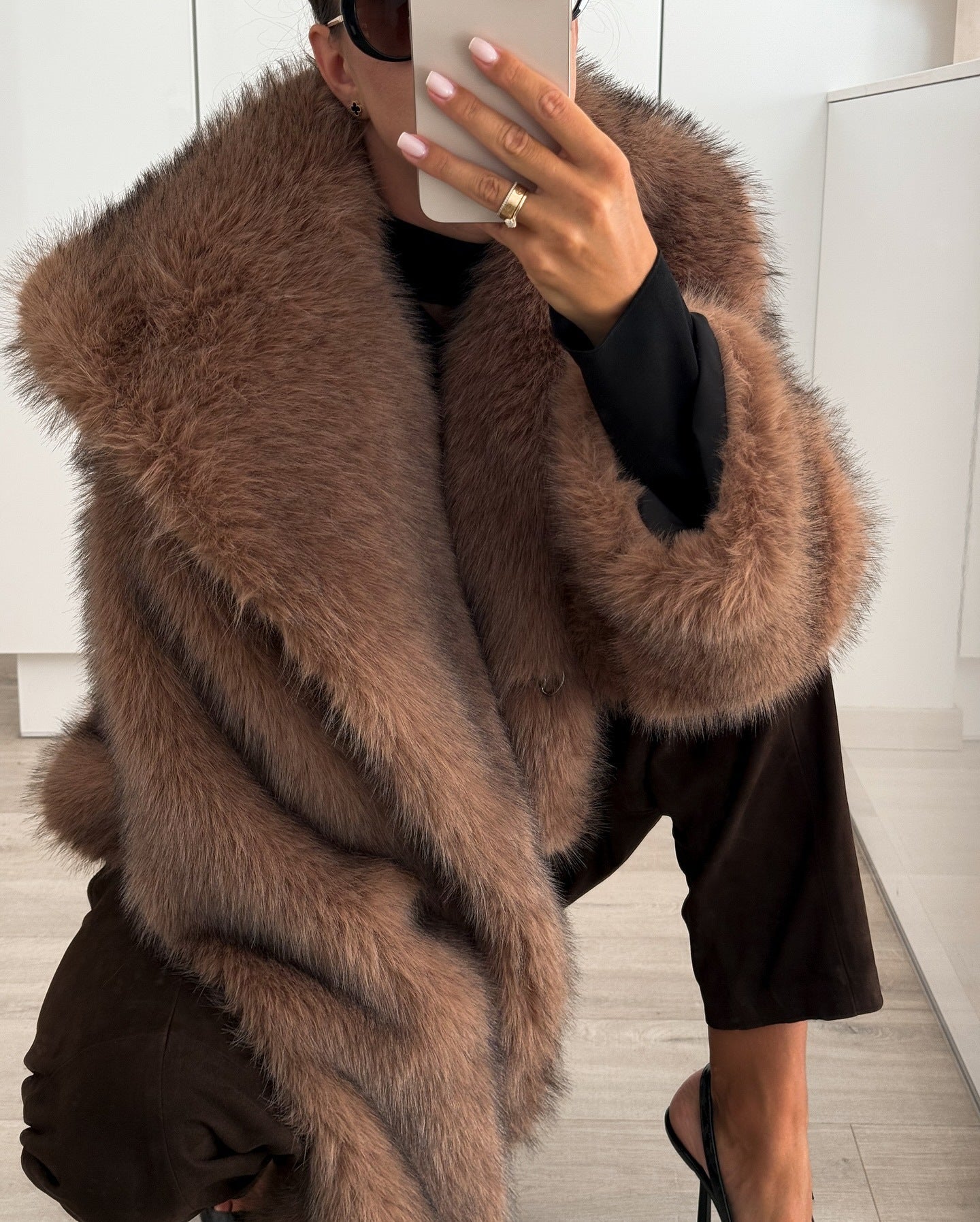 Coat Fur Women's Clothing