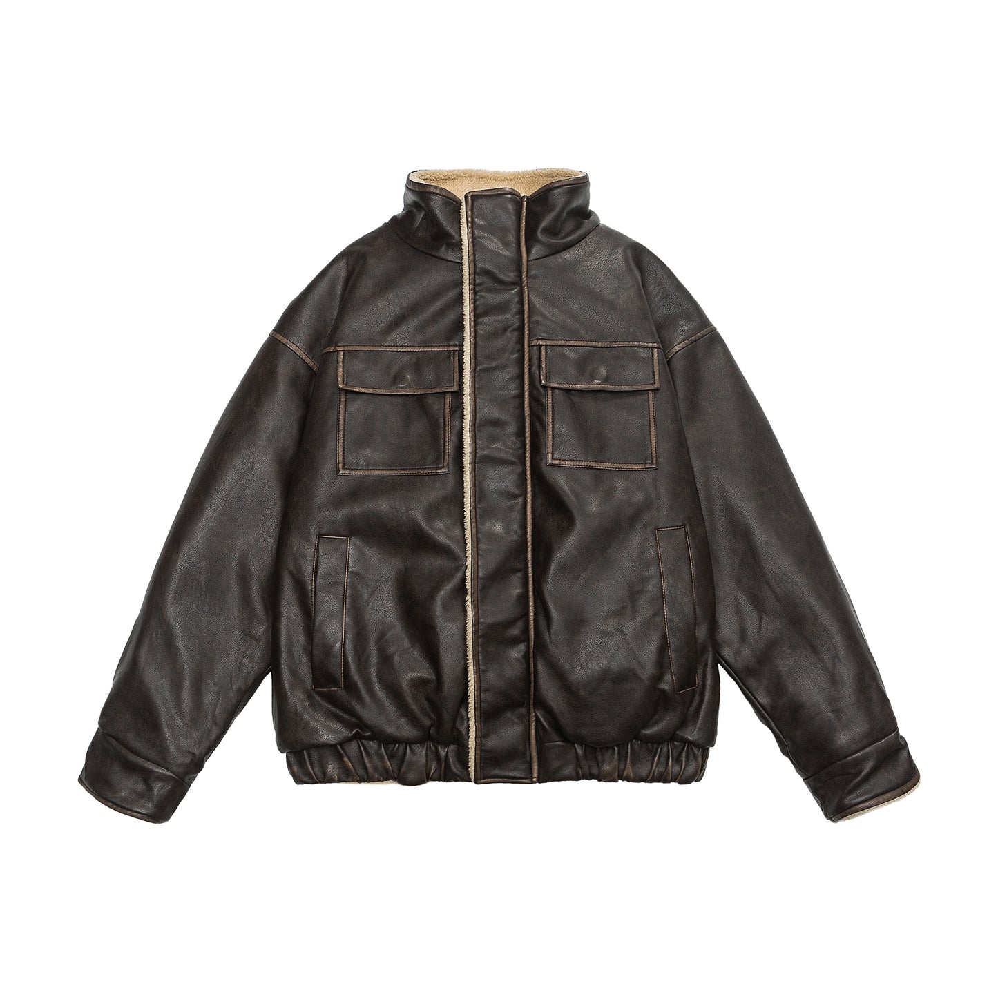 Retro Coat Loose Leather Jacket