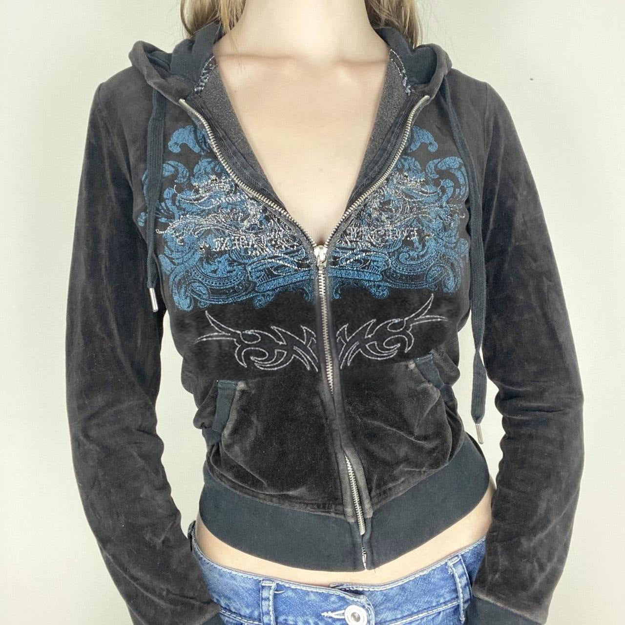 Hot Drill Zipper Hoodie
