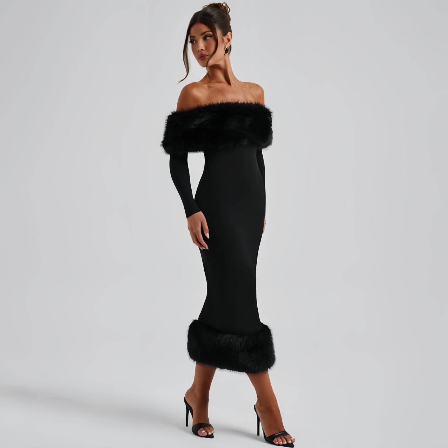 Long Sleeve Elegant Slim Fit Dress