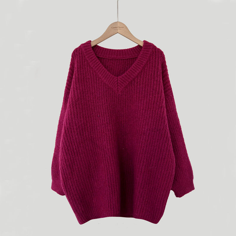 Long-sleeved Knitted Top For Women