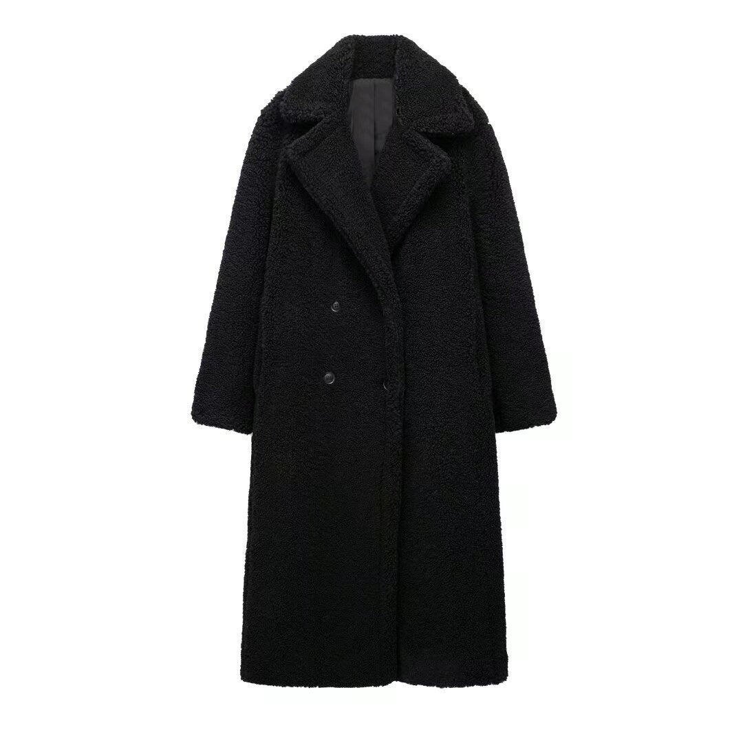 Damen Lamm-Pullover-Mantel