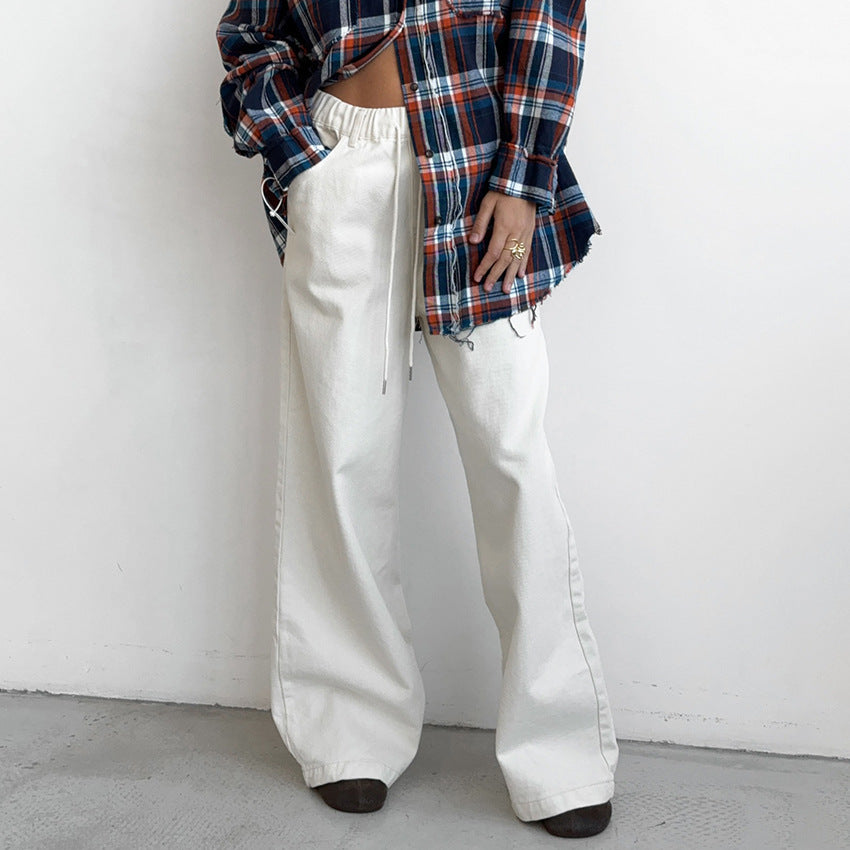 White Pure Cotton Pants