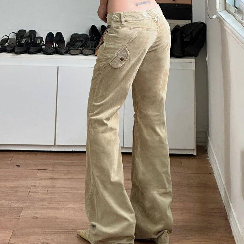 American Retro Casual Straight-leg Jeans