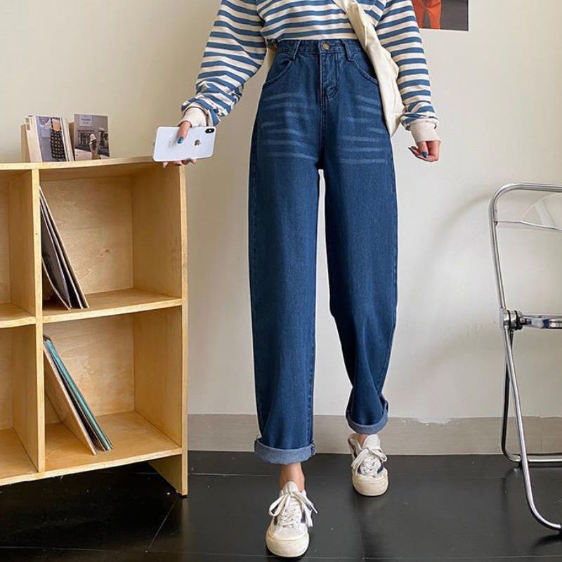 Damen Retro Cargo Jeans