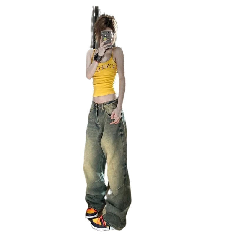 Damen Retro Jeans